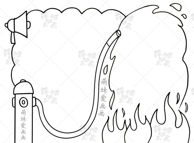 含文字内容的2022消防安全手抄报及主题画合集，简单又漂亮