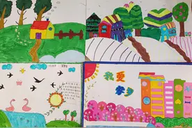 南召县城郊乡新世纪小学举行“读历史，爱家乡”手抄报（画）比赛图片
