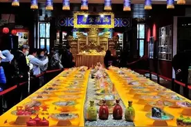 古代皇宫里的满汉全席图片