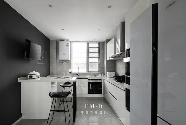 长方形厨房为什么不做l型布局?洗切煮一条线,是真的方便