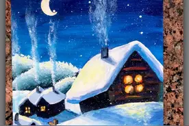 手绘｜冬日主题水粉画20例，每一张都是学习的好素材图片