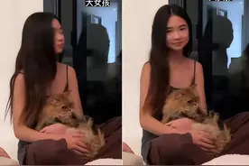 曹格12岁女儿整容式长大！穿吊带太成熟，与同龄人合拍姿势太专业图片