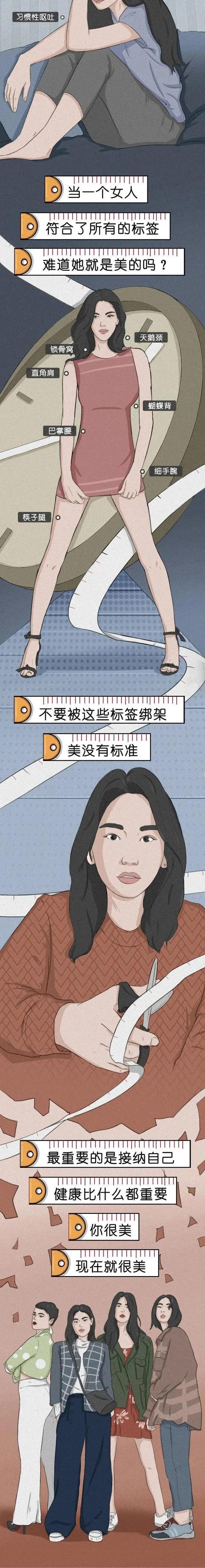 当代畸形审美，你迷恋过几个？女孩们快醒醒吧（漫画）
