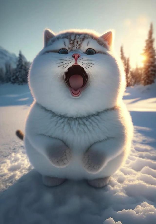 每天一组可爱猫咪头像之圆头圆脑板萌及啦