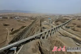 兰张三四线铁路中铁一局兰武段施工掠影图片