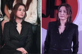 阿娇胖成“包子脸”也太可爱了，连体衣难掩水桶腰，但仍然有气质图片