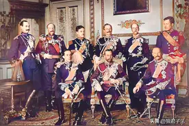 老照片：欧洲王室最后的大集会，英王、德皇等九位国王同框合影图片