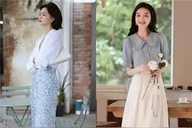 今年流行的“夏裙”，点醒了我好几双闲置的凉鞋，这样搭也太美了图片