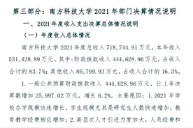 南方科技大学一年能够有多少钱花？图片