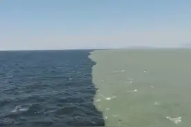 福岛核污水开始排海，现场海水颜色都变了图片