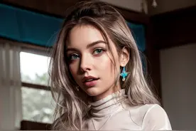 清纯靓丽欧美美女写真图片