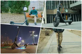 时尚便携，氛围拉满：九号电动滑板车E2 Plus，短途代步，超炫酷！图片