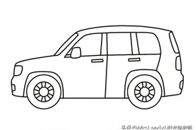 汽车涂色简笔画46图图片
