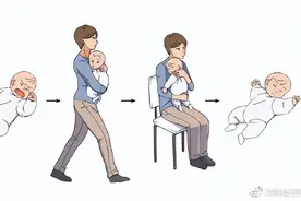 哄娃新方法！抱着走5分钟能让哭闹的婴儿睡着图片