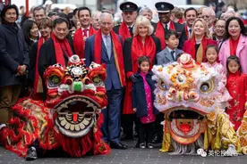 英国王室唐人街庆新年！伦敦中国城热闹非凡，年味十足图片
