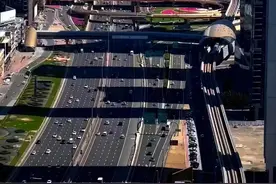 迪拜的超级大道：世界第一大道的背后 。图片
