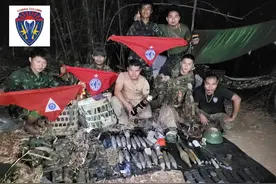 缅军在克伦邦战场使用的卡尔·古斯塔夫无后坐力炮，源自瑞典图片