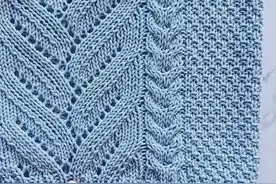 23个棒针编织花样针织图解，可用于织毛衣和开衫等图片