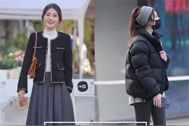 打底裤请一定要这样穿：选深不选浅，露袜不露踝，每套都洋气好看图片