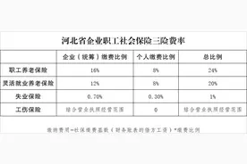 一图看懂河北职工每月缴纳多少社保费用图片