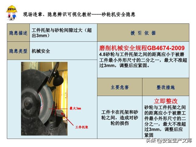 砂轮机安全隐患全解析：18 类风险 + 整改方案，必看