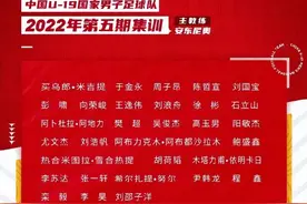 足协公布新一期U19男足集训名单，目标U20亚洲杯！图片