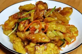 家常糖醋圆茄子这样做，外酥里软又可口，鲜香美味又解馋图片