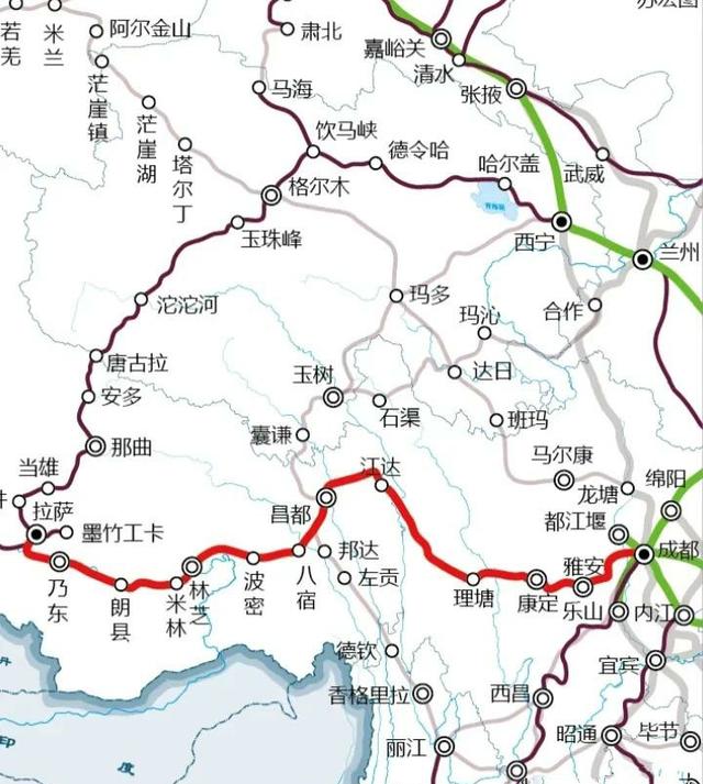 川藏西成铁路开建，甘藏成格铁将无限期搁置