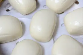 开早餐店的姑姑教我的，终于做出“水光肌”馒头啦图片