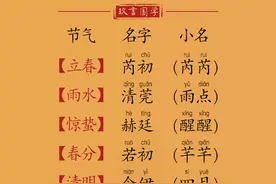 用二十四节气取中国风文雅名字，听了直叹相见恨晚！图片