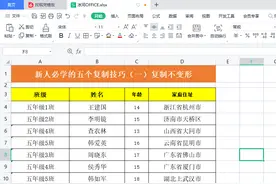 新人必学的五个wps表格复制技巧（一）复制表格不变形图片
