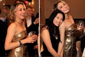 谷爱凌美国举办聚会！穿超短裙秀傲人身材，比尔盖茨女儿惊喜现身图片