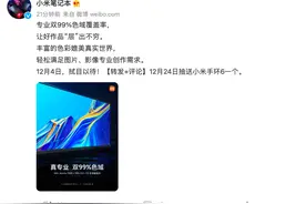 小米首款 4K 专业显示器 12 月 4 日发布，双 99% 色域覆盖率图片