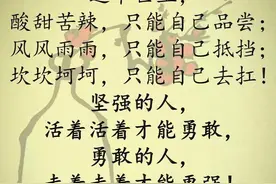 生活苦不苦 唯有自己最清楚图片