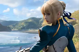 大神团队耗时两年还原saber，cos圈最新呆毛王，打破次元壁图片