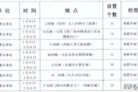 阜城948个临时摊点公布！1月9号开始出摊图片