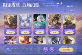 王者荣耀七周年庆返场皮肤票选活动落下帷幕图片