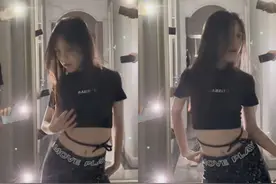 李小璐晒女儿热舞，10岁甜馨穿露脐装舞姿妩媚，网友直呼不合适图片