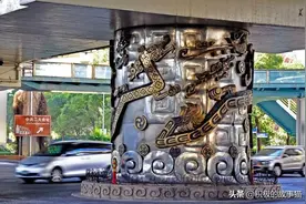 上海高架桥盘龙柱之谜图片