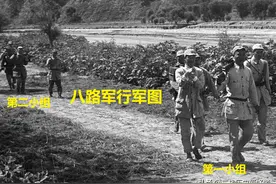 从一张八路军行军图中看出，八路军打仗排兵布阵的技巧图片