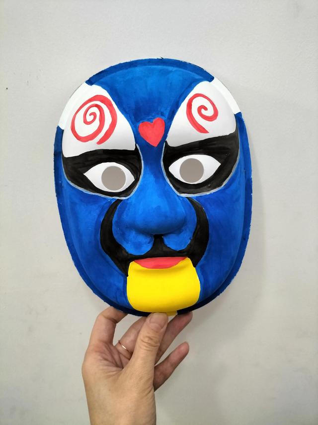 幼儿园手工diy手绘立体脸谱