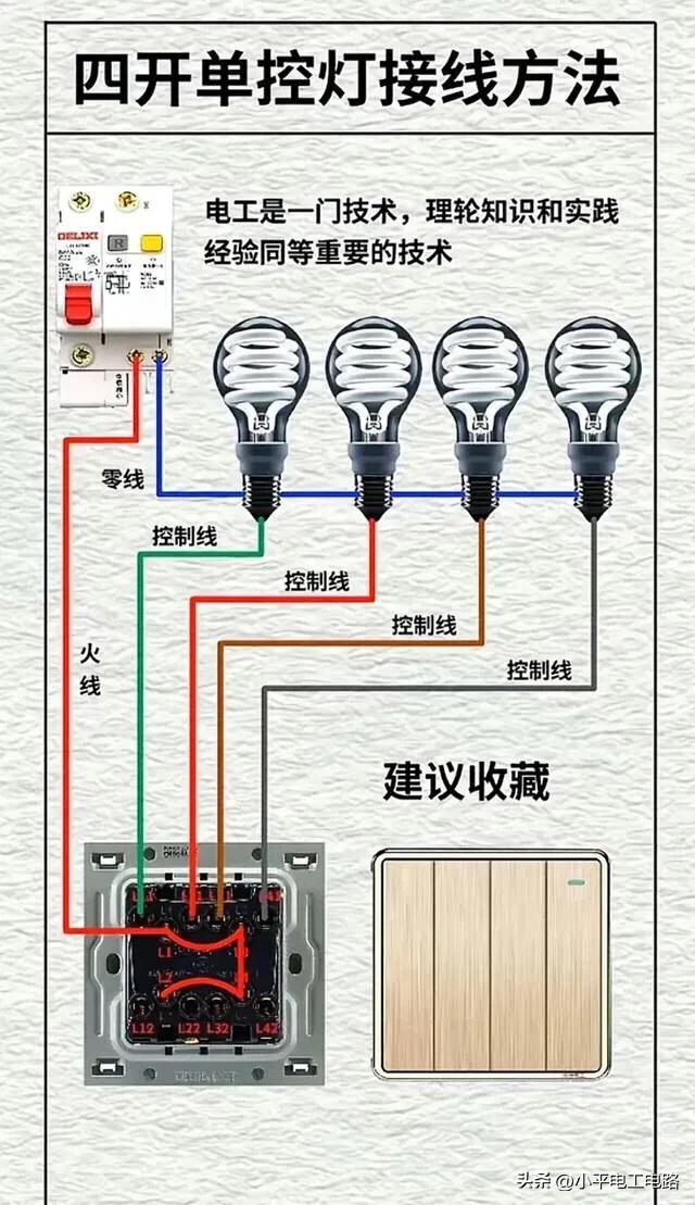 努力学习电工知识，每天进步一点点。