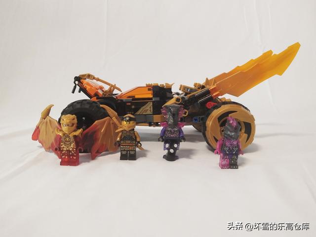 化身成金龙长着翅膀，试玩乐高幻影忍者71769寇的神龙战车