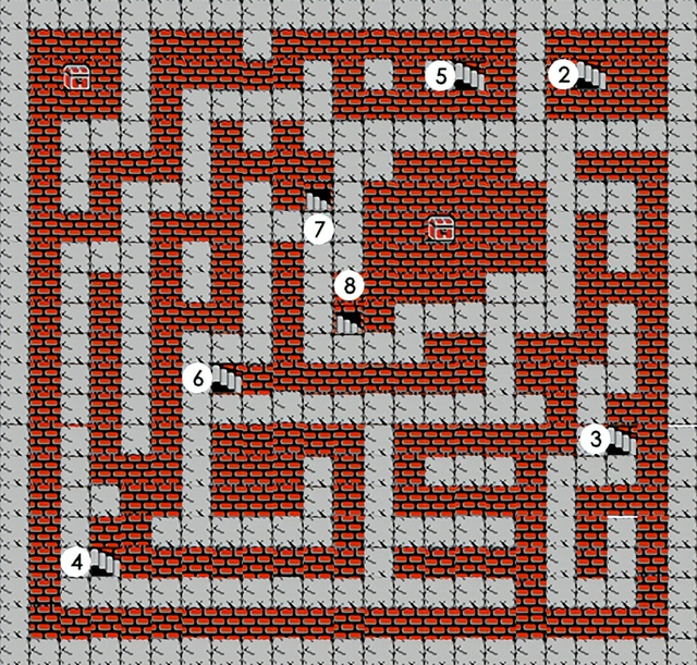 FC勇者斗恶龙1图文全攻略——全迷宫地图（二）