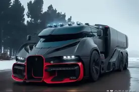 布加迪房车了解一下，长这样不得5000w起？它跟特斯拉房车比怎样图片