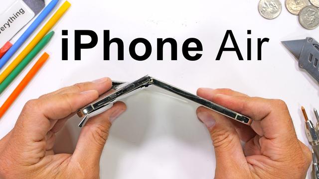苹果iPhone Air与17 Pro抗弯不抗摔，跌落仍易碎屏