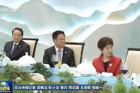 中方举办国宴欢迎各国贵宾洪秀柱被安排在主桌迎客与港澳特首同席图片