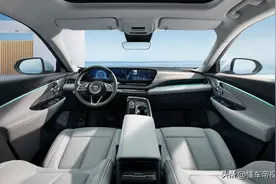 新车 | 5座中大型纯电SUV，别克E5内饰官图发布，配30英寸双连屏图片