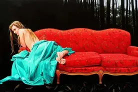 鲜明的色彩比对——画家斯科特绘画中的女性具象人物图片