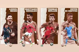 喂饼大师！目前足坛助攻最多的10名球员，梅西力压C罗图片